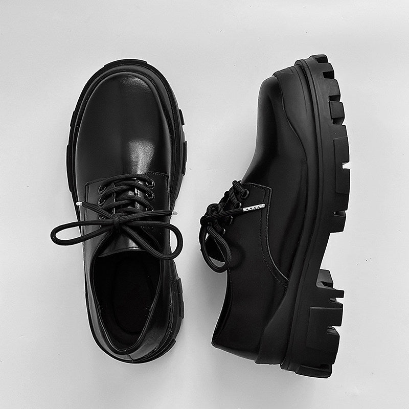 Lace Up Thick Sole Plain Shoes WN24567