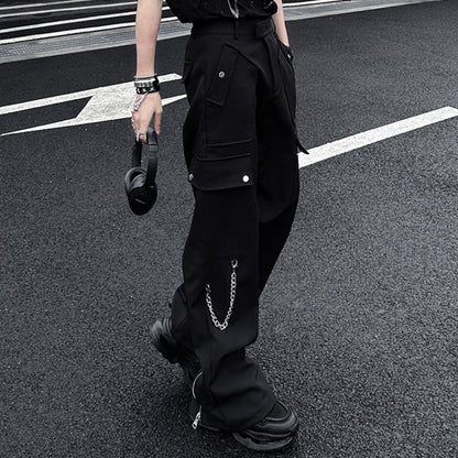 Wide Leg Cargo Pants WN25115