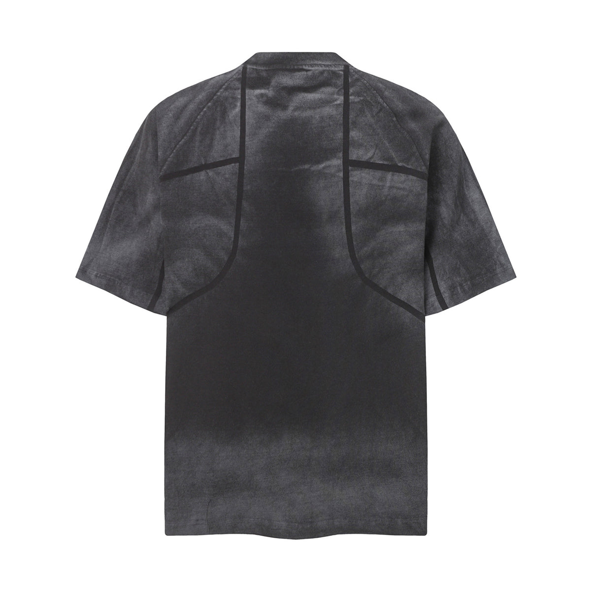 Washed Deconstructed Line Oversize Short Sleeve T-Shirt WN26901
