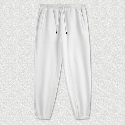 Cropped Sporty Zipper Hoodie & Sweat Jogger Pants & Straight-Leg Sweatpants Setup WN23116