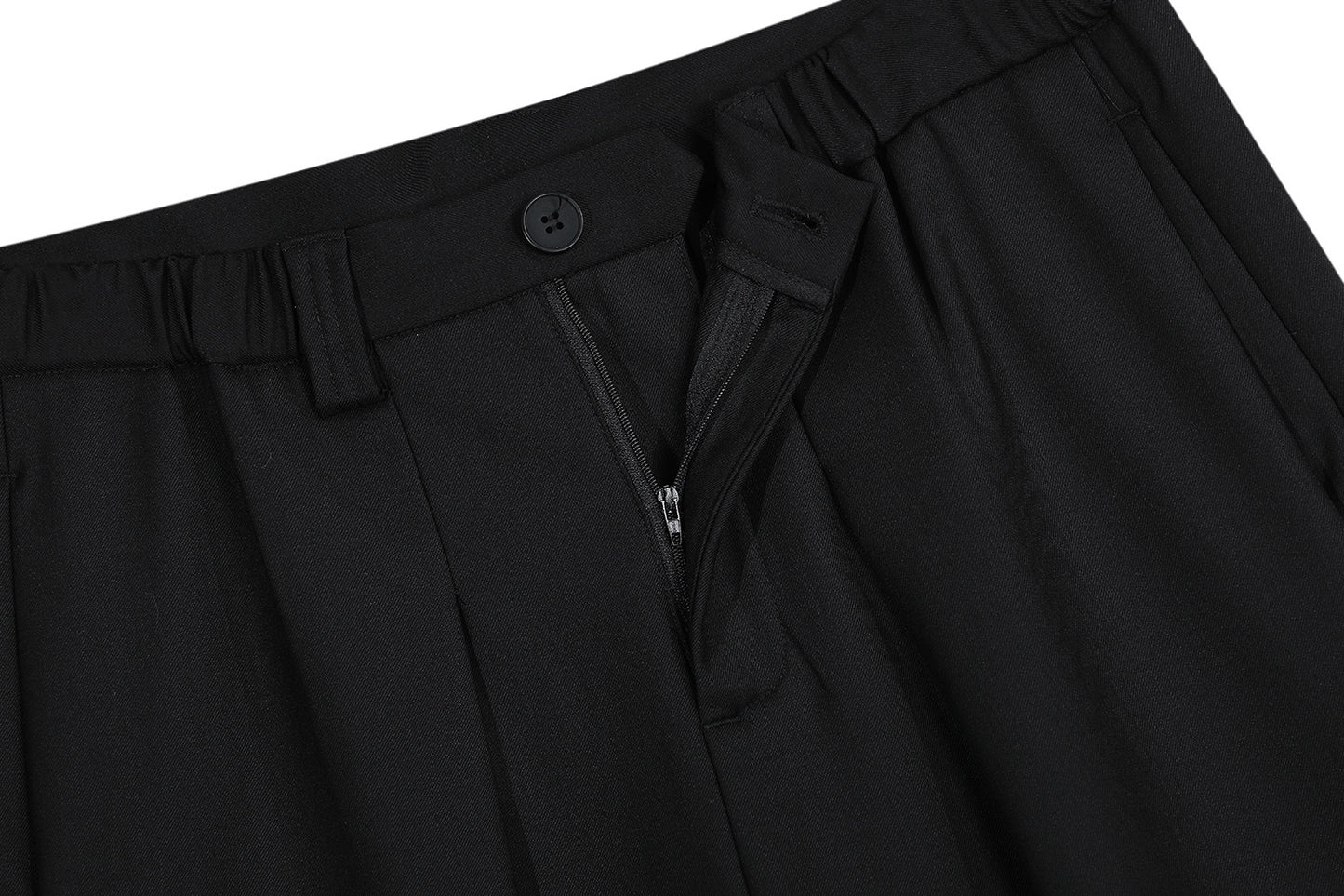 Wide Leg Pleats Half Trousers WN25967