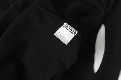 Washed Damage Detachable Vest Layered Short Sleeve T-Shirt WN16188