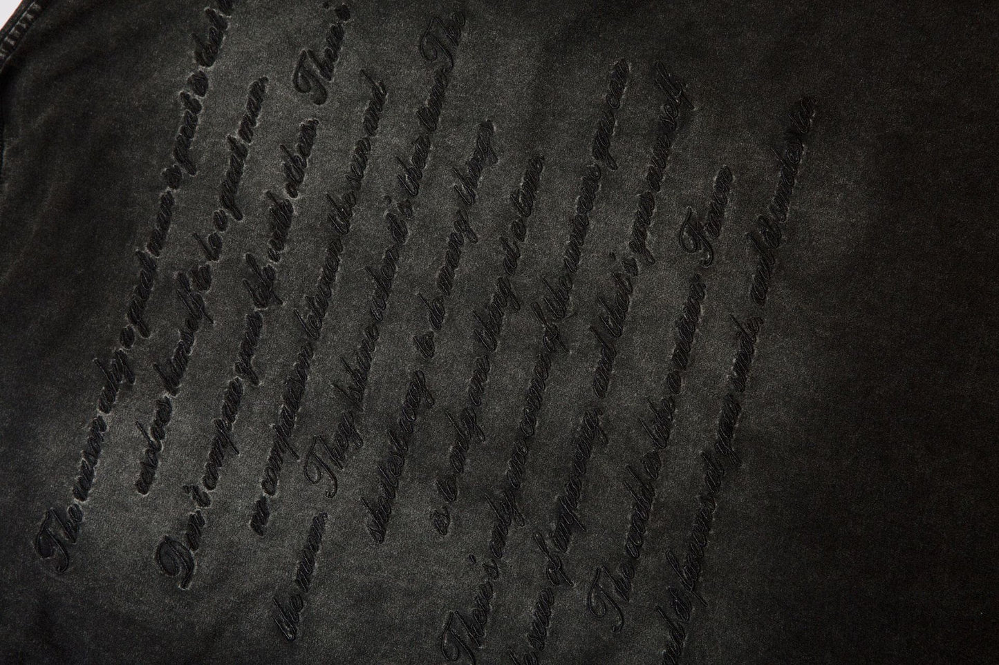 Embroidery Heavy Washed Oversize Short Sleeve T-Shirt WN16126