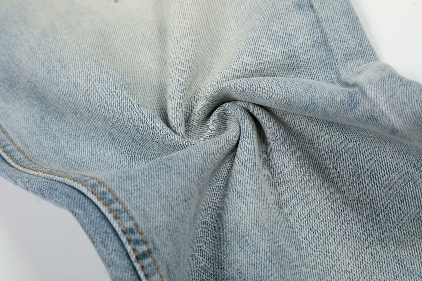 Washed Whisker Wide Leg Denim Jeans WN26092