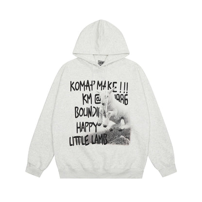 Fun Letter Print Oversize Hoodie WN8389