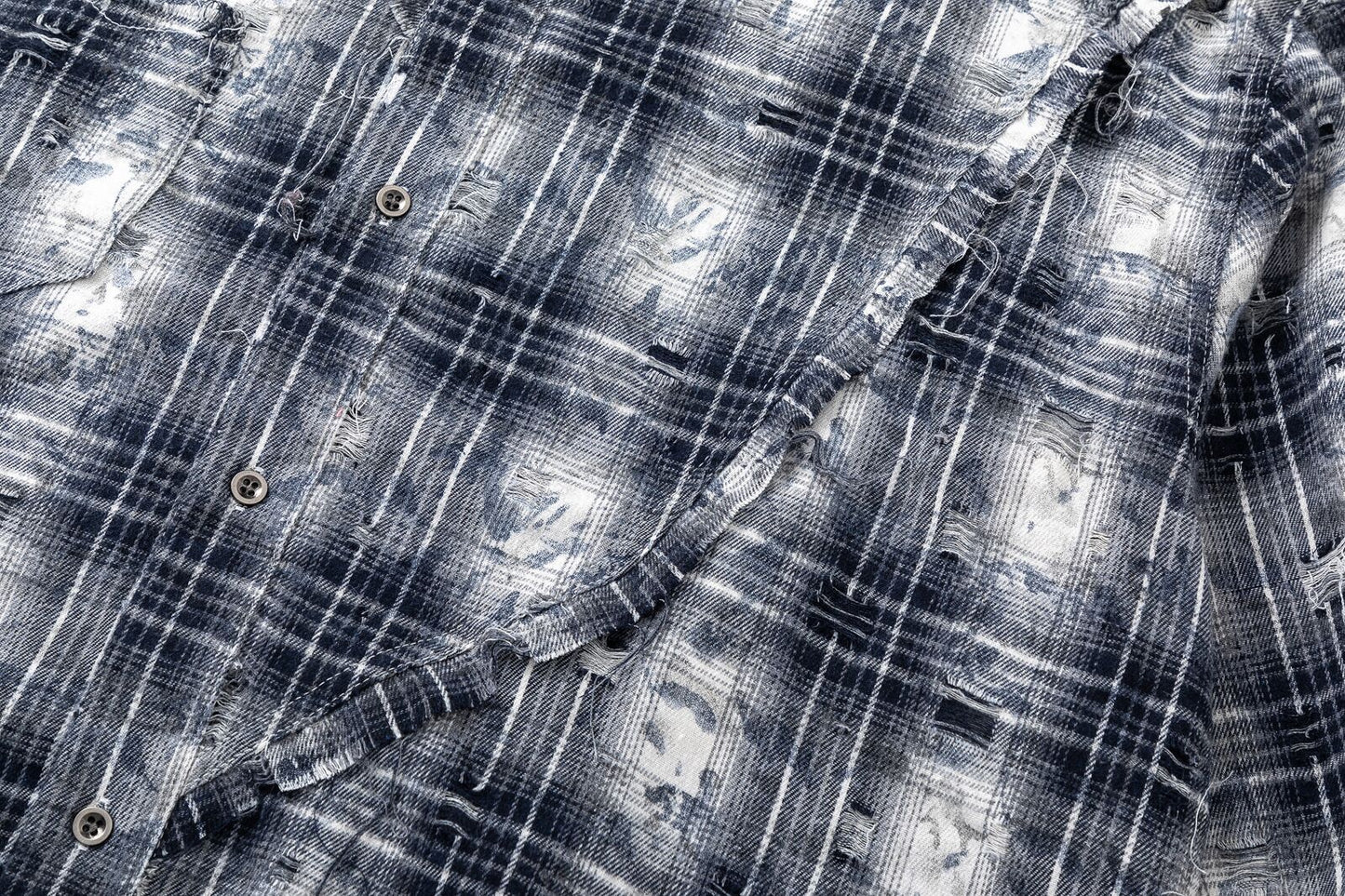 Plaid Design Long Sleeve Shirt WN15482