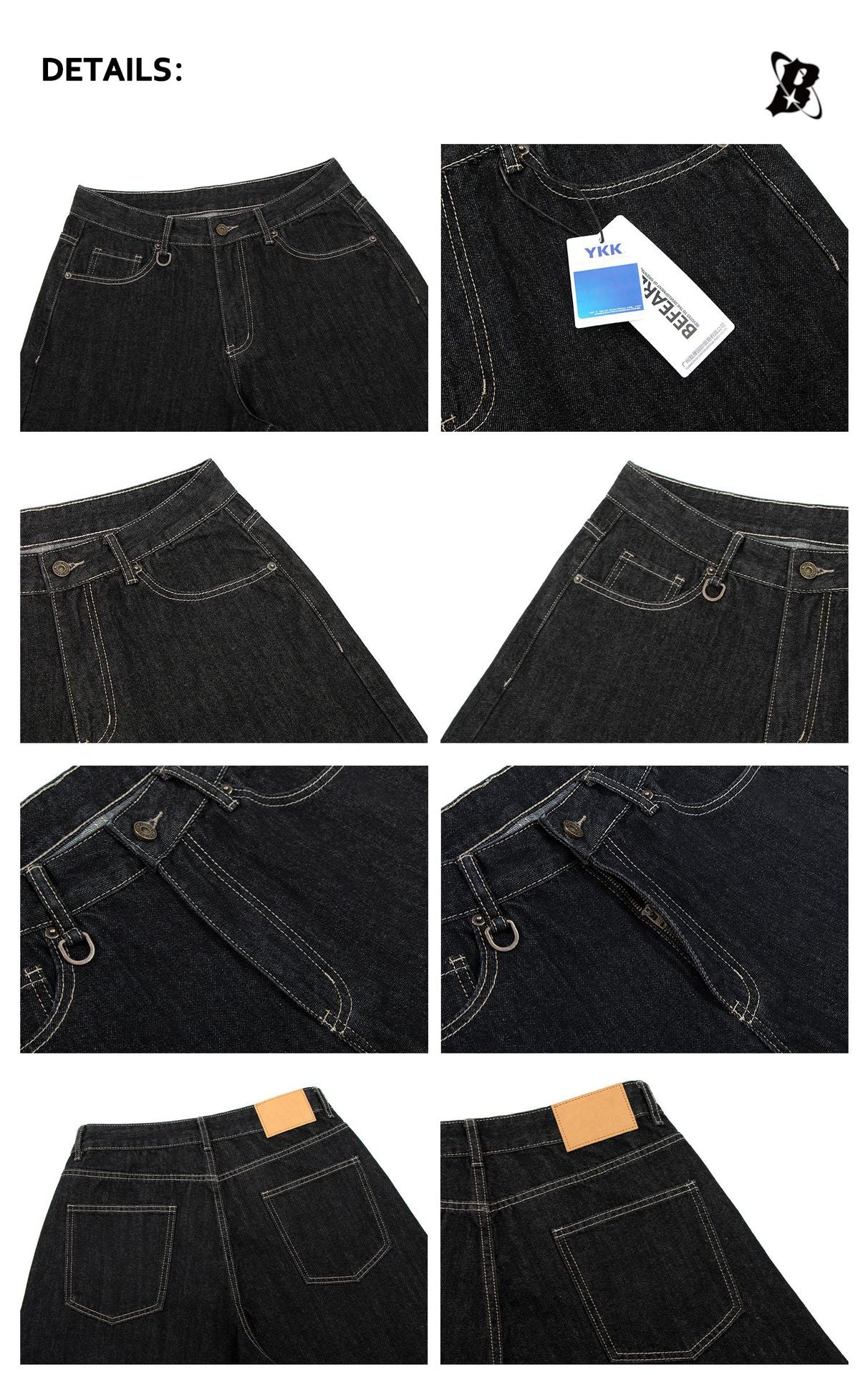 Raw Denim Wide Leg Half Jeans WN26405