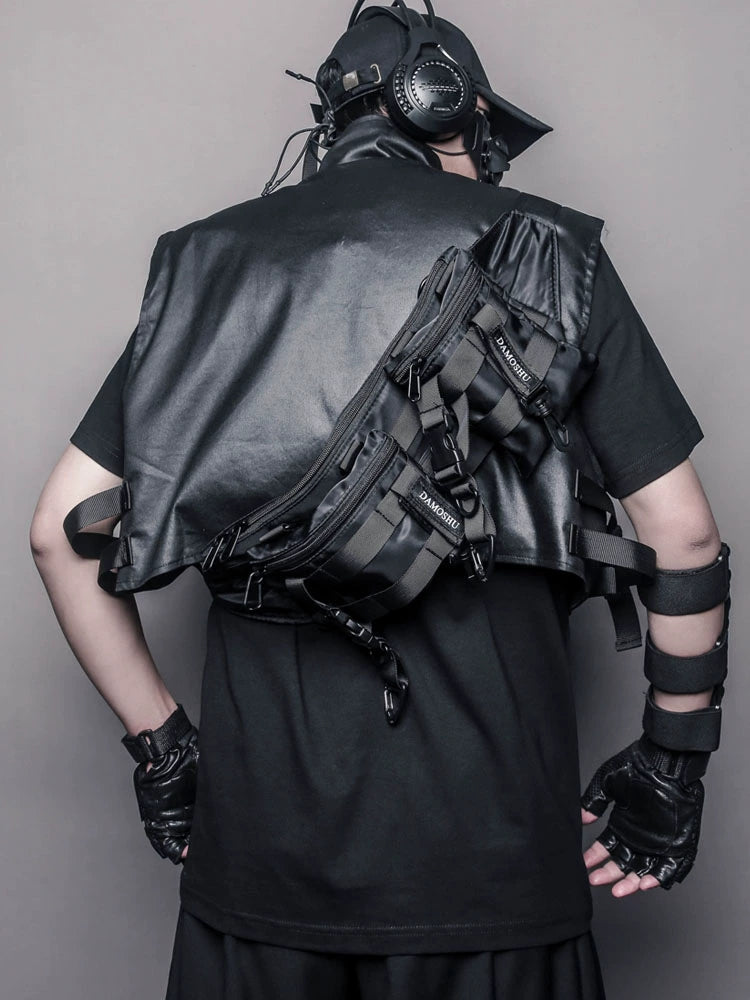 Multi Pocket Buckle Strap Tactical Bag WN22391