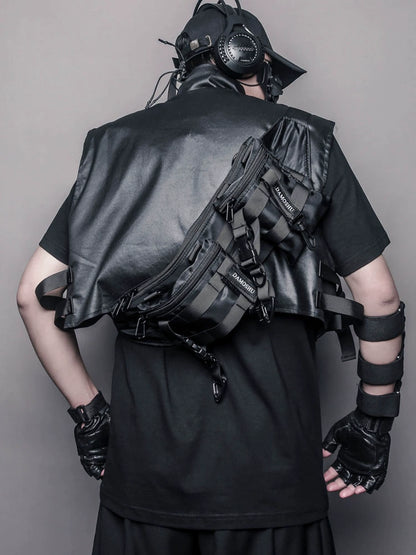 Multi Pocket Buckle Strap Tactical Bag WN22391