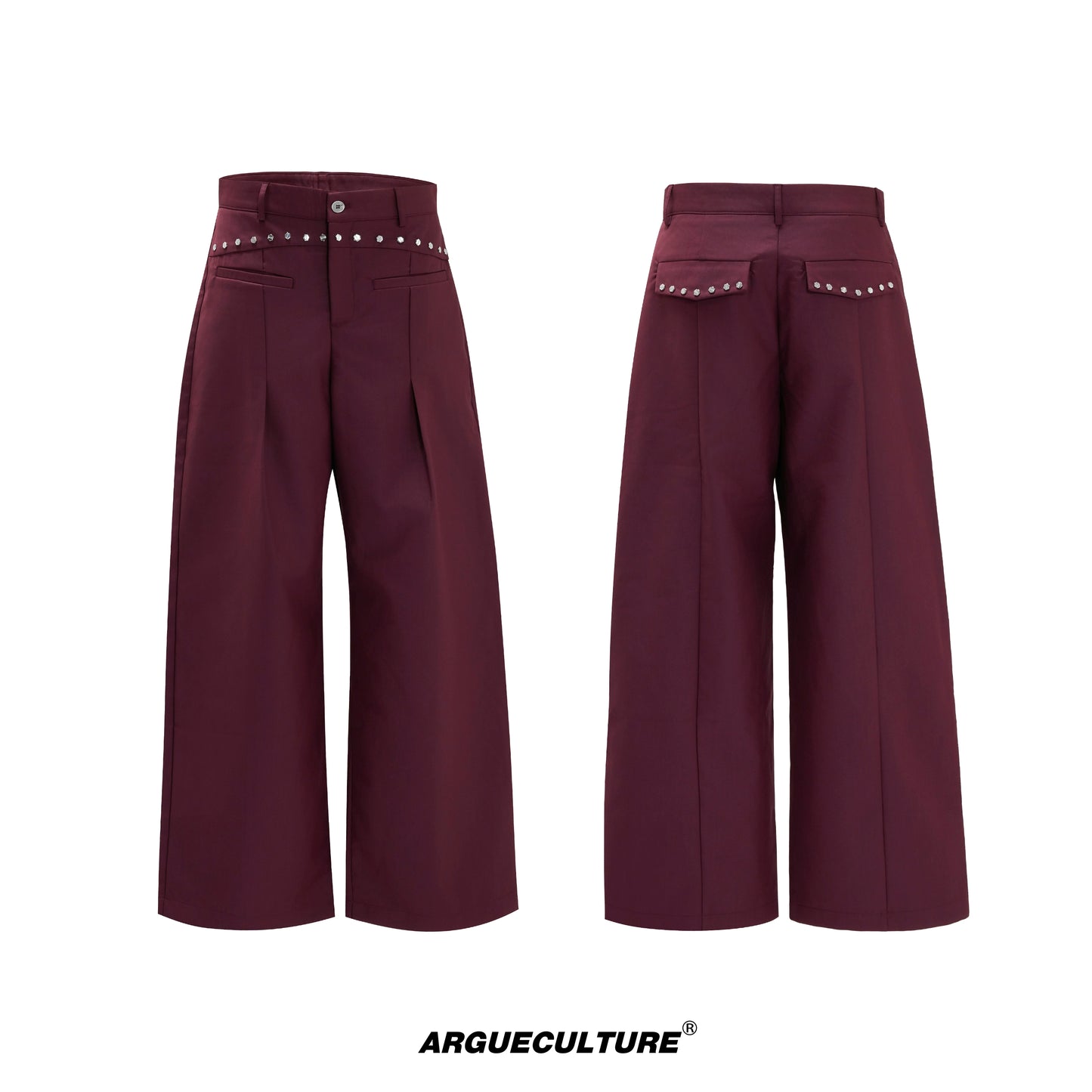 Deconstructed V-Neck Wool Blend Tailored Jacket & Trousers Setup WN21753