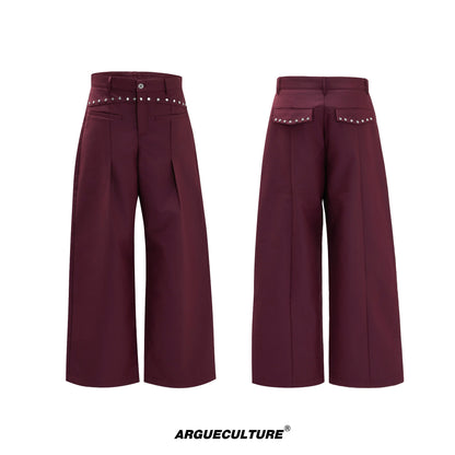 Deconstructed V-Neck Wool Blend Tailored Jacket & Trousers Setup WN21753