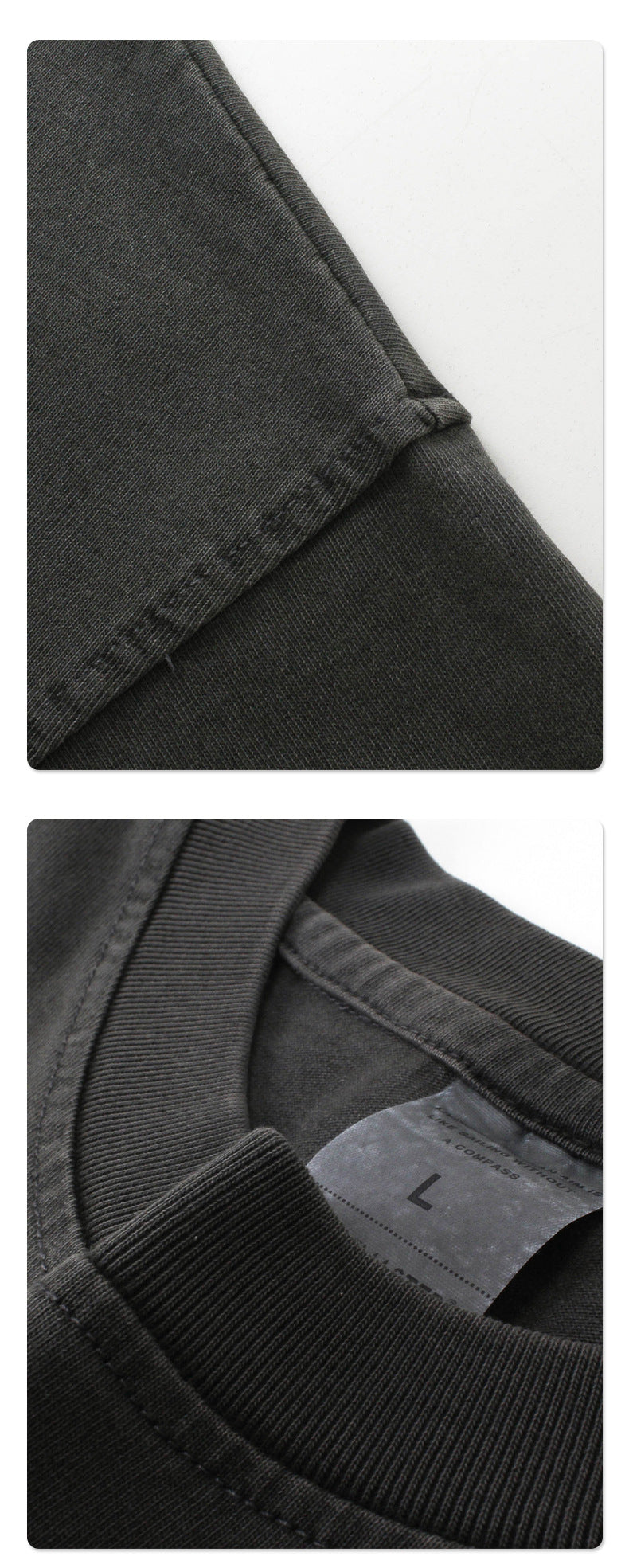 Oversize Washed Short-sleeve-T-shirt & Washed Short Sweatpants Setup WN6633