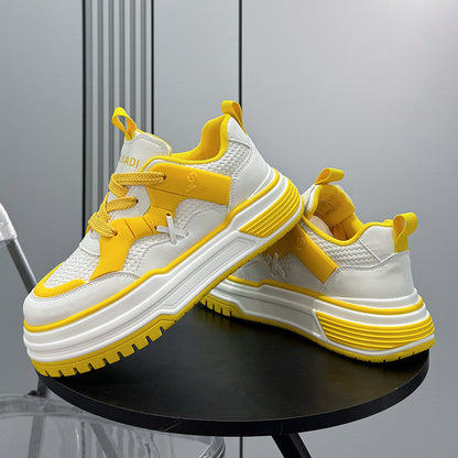 Panel Platform Thick Sole Sneakers WN24713