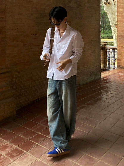 Relaxed Oversize Long Sleeve Shirt WN20329