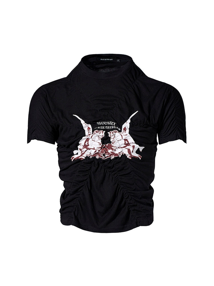 Graphic Print Short Sleeve T-Shirt WN18784