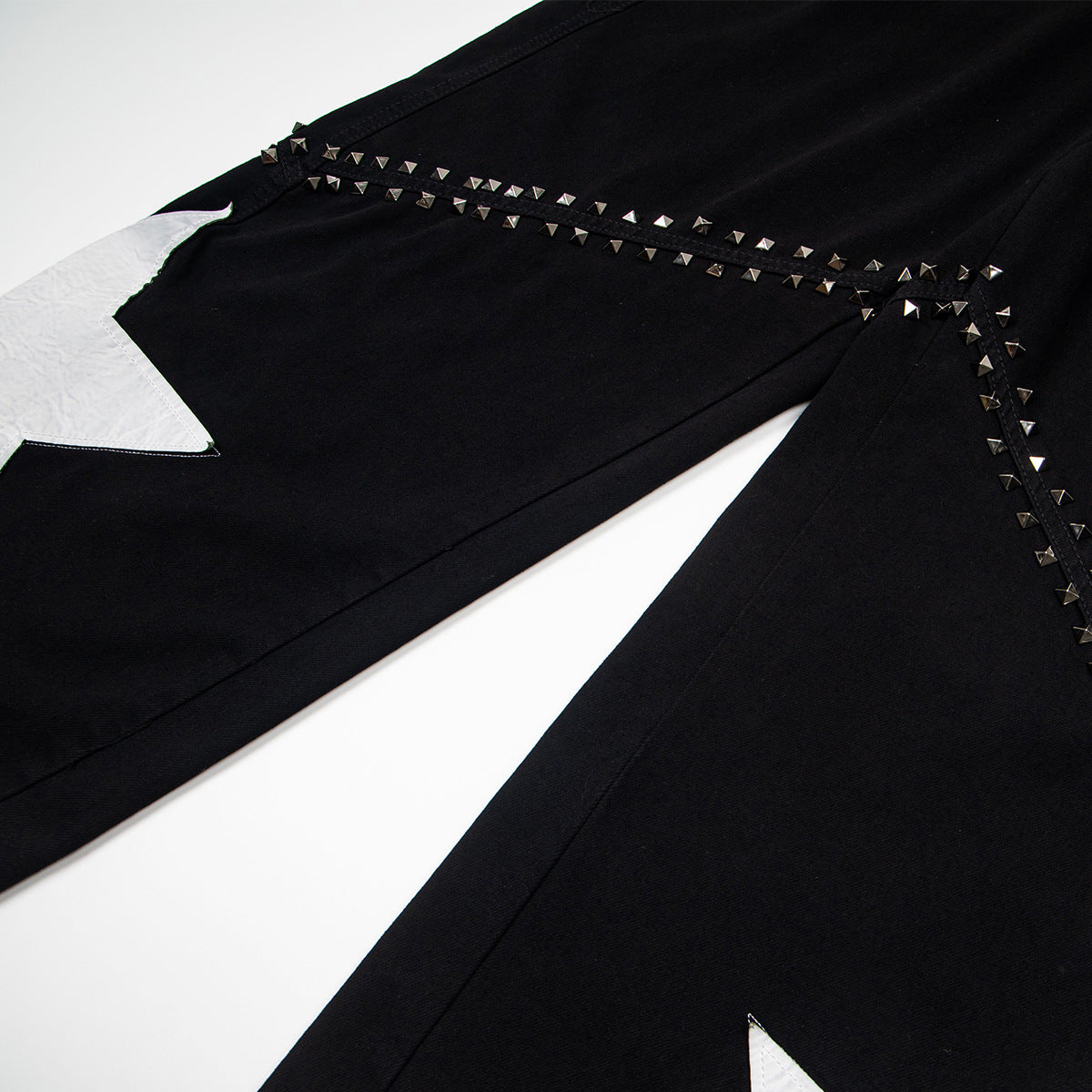 Star Studs Wide Leg Denim Jeans WN25509