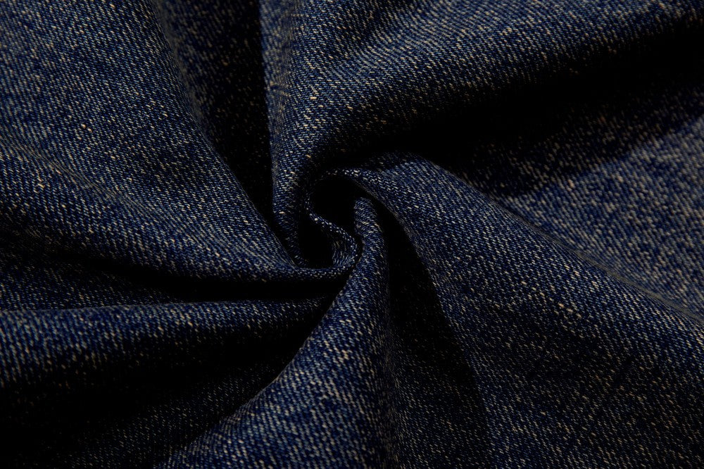 Mud Dye Washed Whisker Wide Leg Denim Jeans WN27904