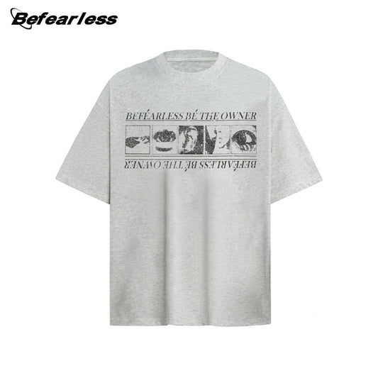 Graphic Letter Print Short Sleeve T-Shirt WN26174