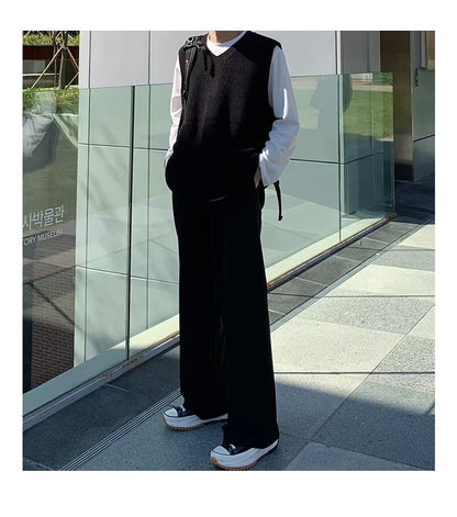 Tuck-in Drape Flare Trousers WN19119-K