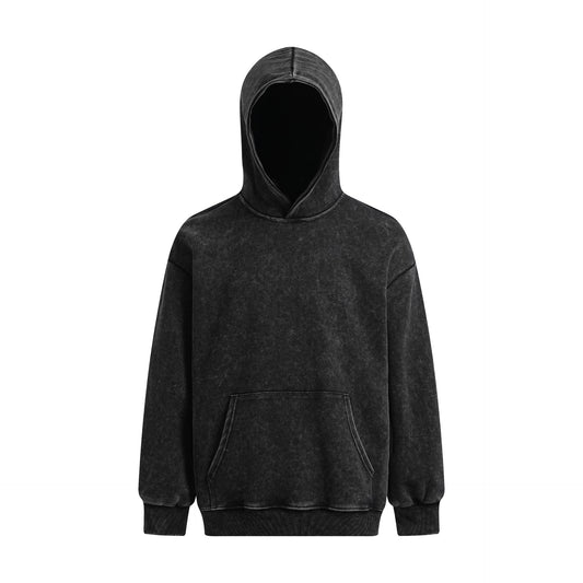 Wax Dye Fleece Lining Pullover Hoodie WN11476