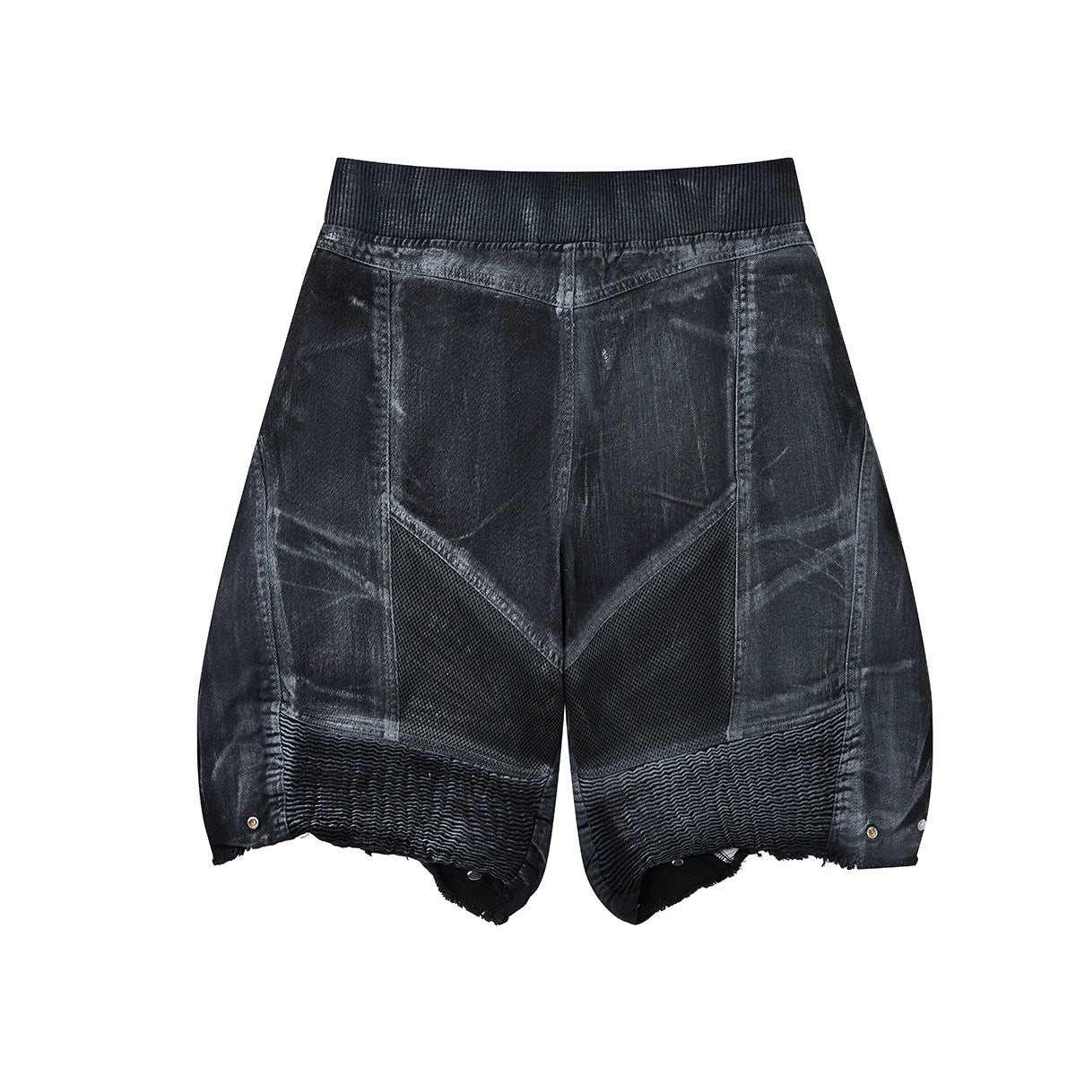 Damage Baggy Half Denim Jeans WN25584