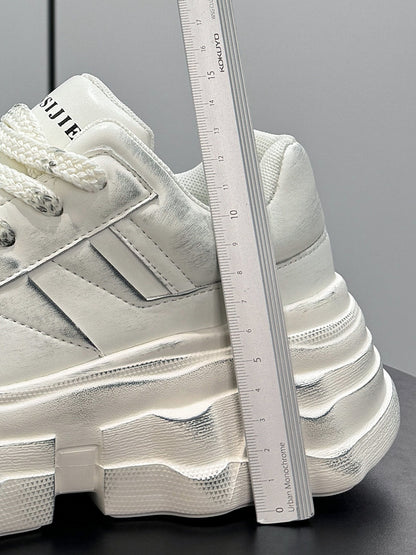 Panel Platform Chunky Sole Sneakers WN24621