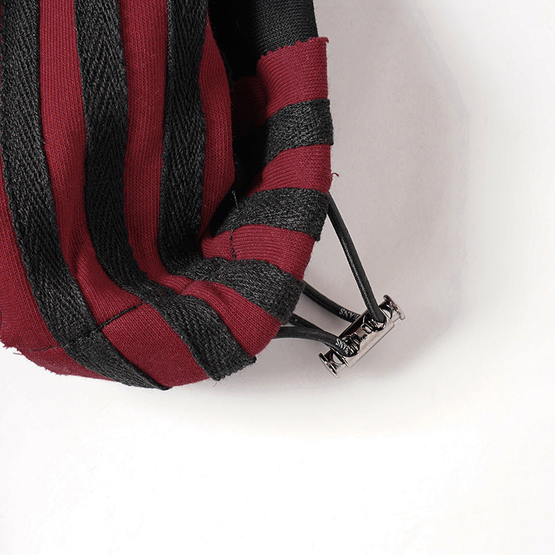 Stripe Embroidery Wide Leg Sweatpants WN28065