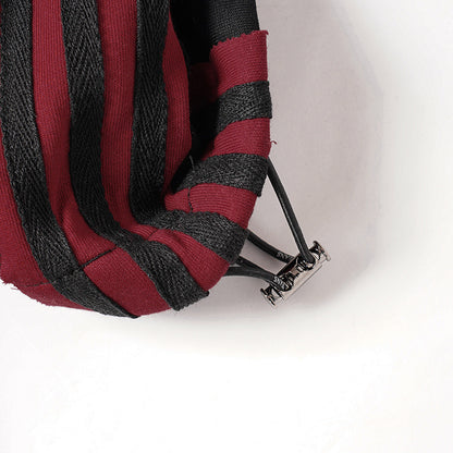 Stripe Embroidery Wide Leg Sweatpants WN28065