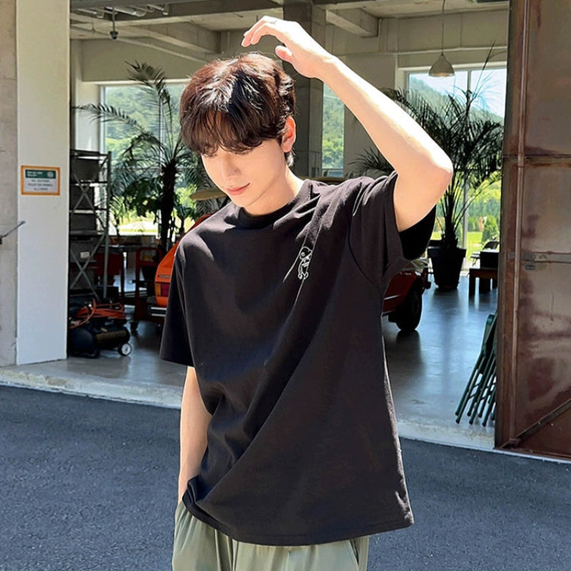 Cartoon Print Oversize Short Sleeve T-Shirt WN20255