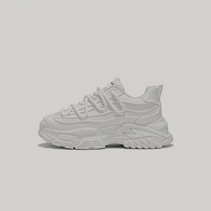 Layered Sole Chunky Lace-Up Sneakers WN23453