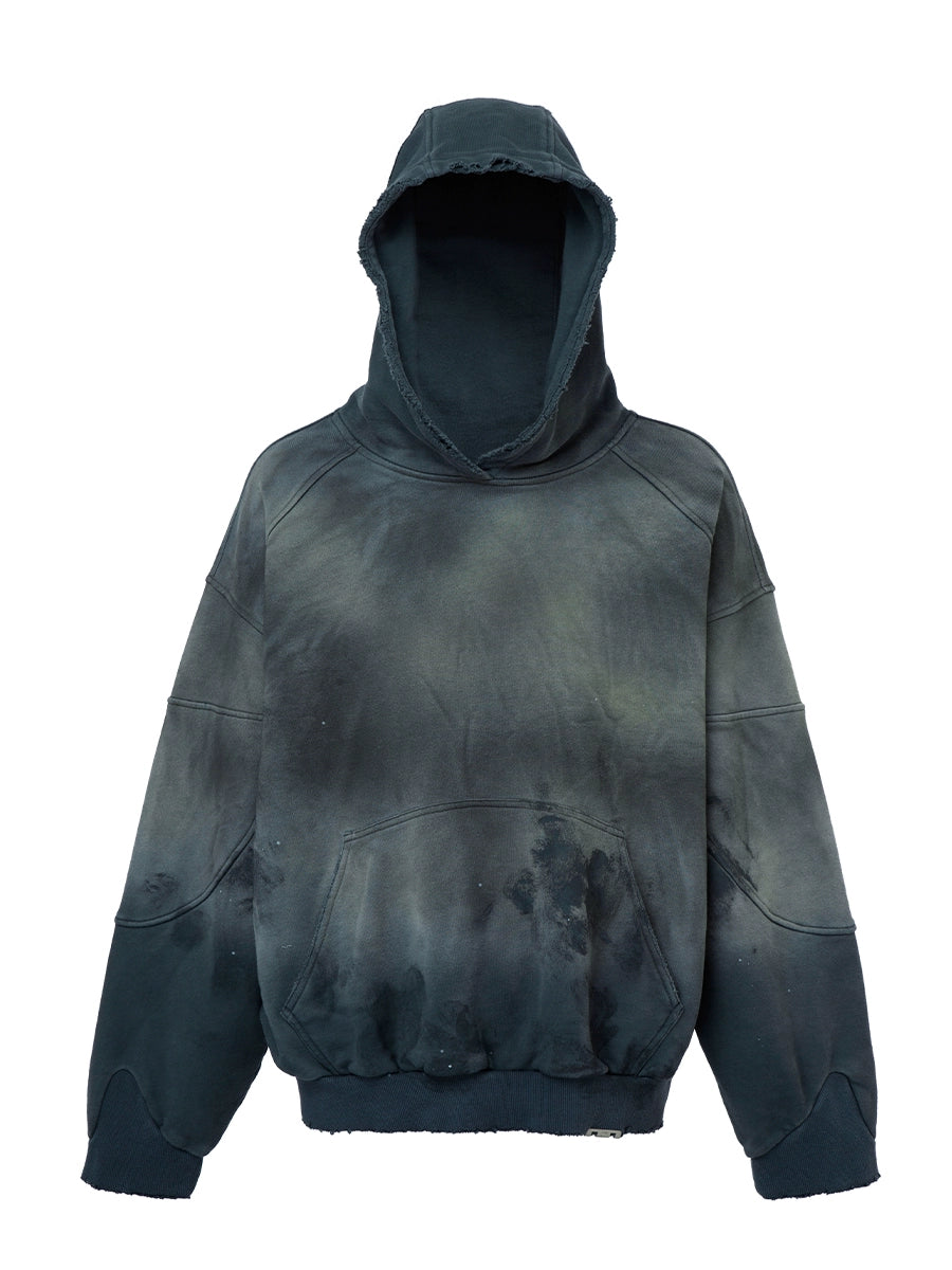 Handmade Gradient Spray-Dyed Oversize Hoodie WN12160