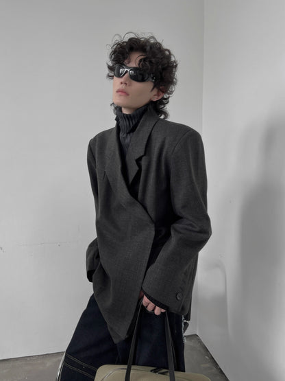 Asymmetrical Oversize Tailored Jacket WN10806