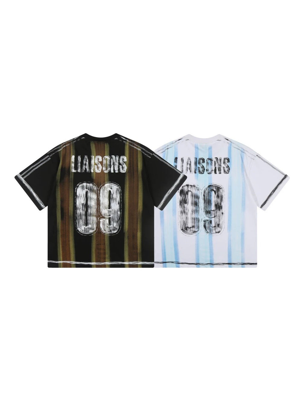 Graffiti Letter Graphic Short Sleeve T-Shirt WN28048