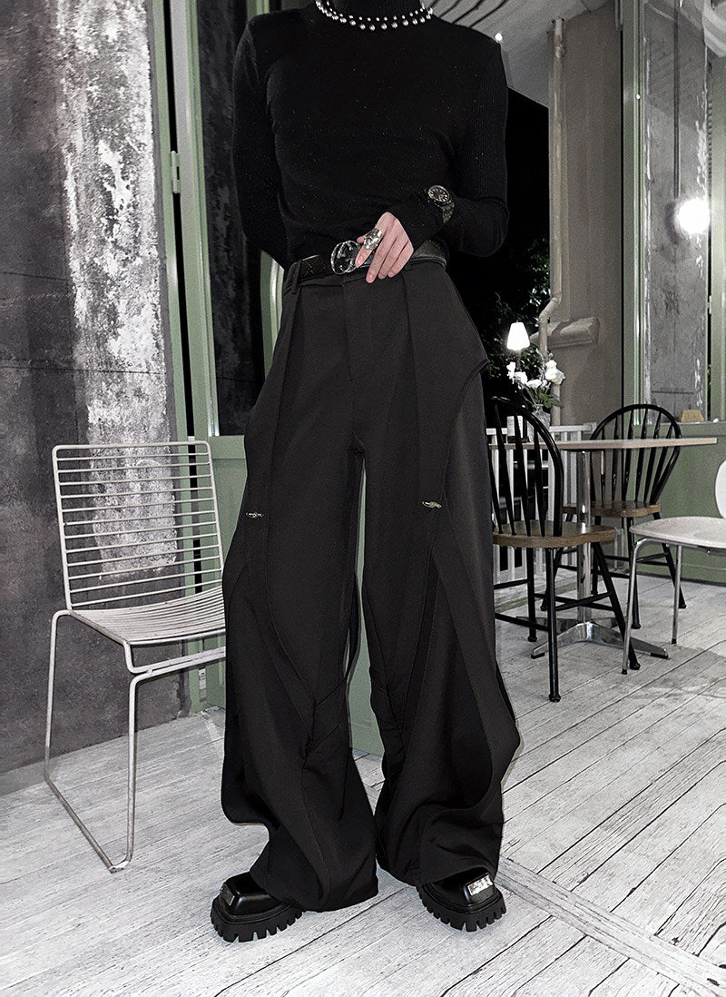 Niche Design Loose Straight-Leg Slacks WN25120