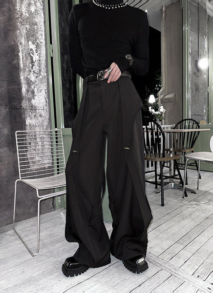 Niche Design Loose Straight-Leg Slacks WN25120