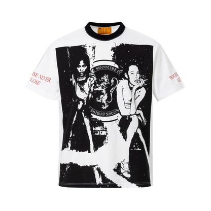 Creative Figure Print Short Sleeve T-Shirt WN26050