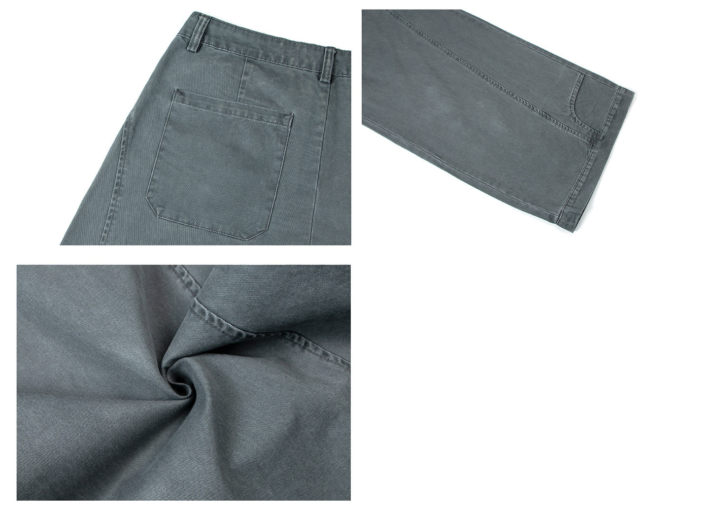 Washed Panel Wide Leg Pants WN26253