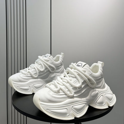 Panel Thick Sole Chunky Sole Sneakers WN24694