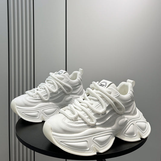 Panel Thick Sole Chunky Sole Sneakers WN24694