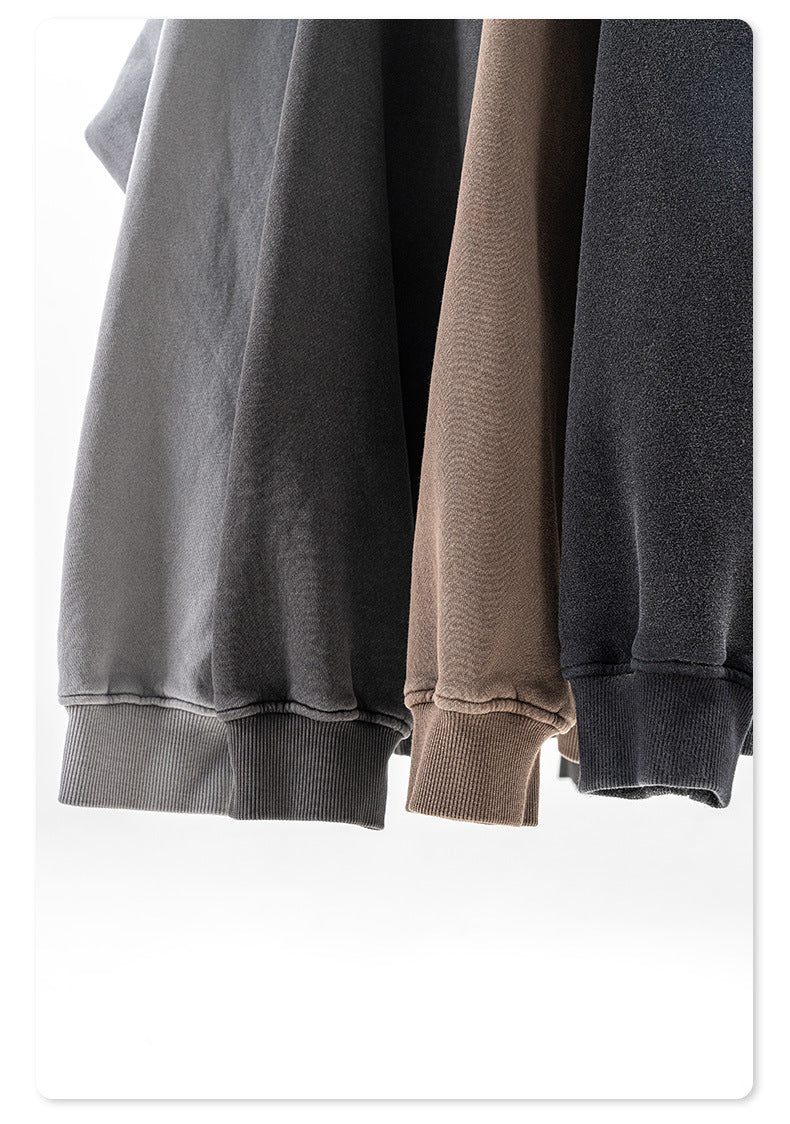 Washed Fleece Lining Oversize Hoodie WN9961