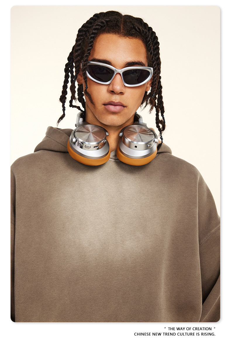 Oversize Fleece Lining Washed Pullover Hoodie WN9924