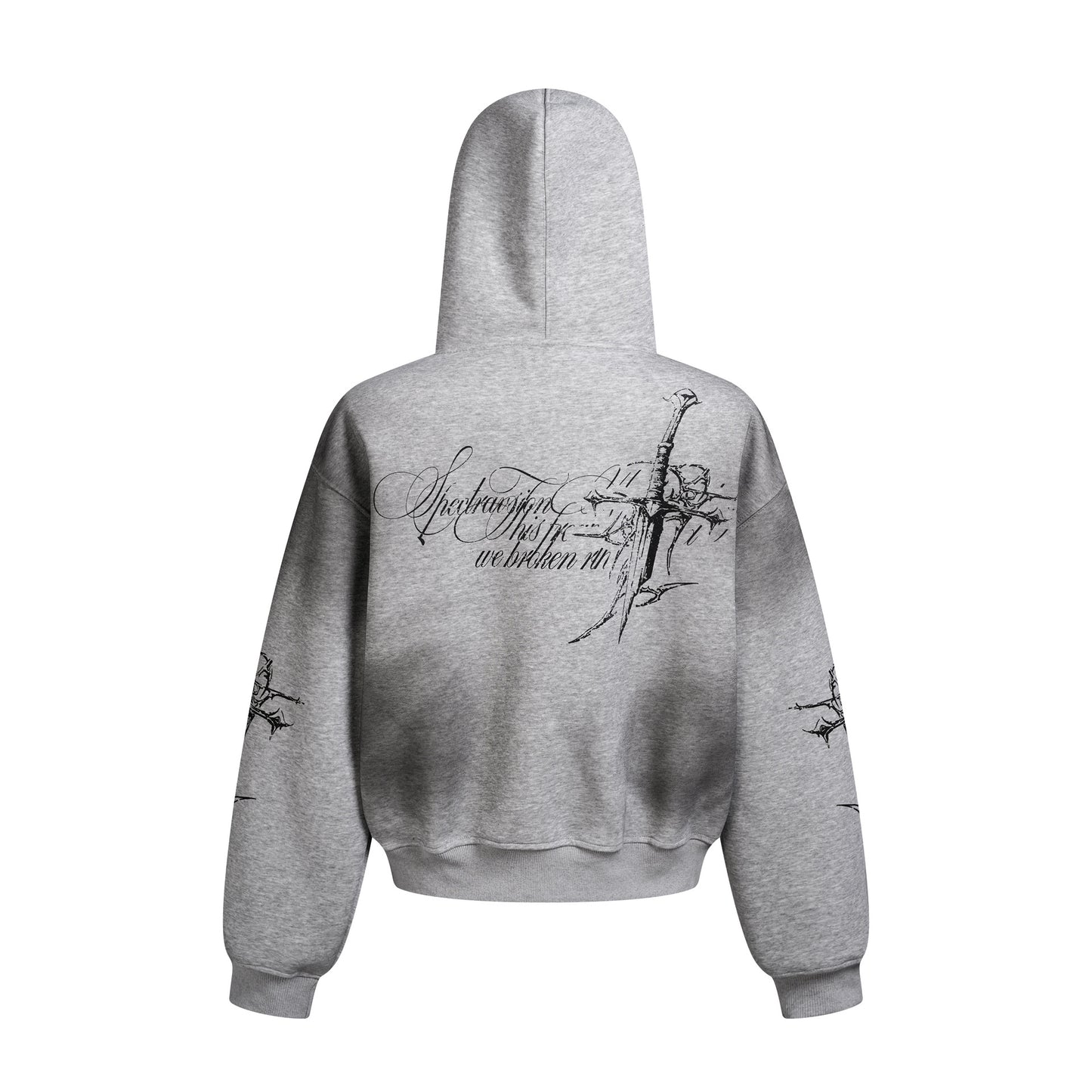 Dirty Dye Cross Heavyweight Pullover Hoodie WN23066