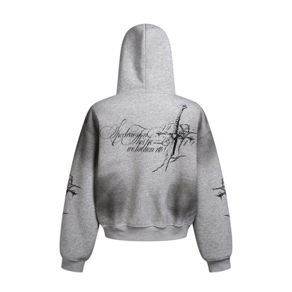 Dirty Dye Cross Heavyweight Pullover Hoodie WN23066