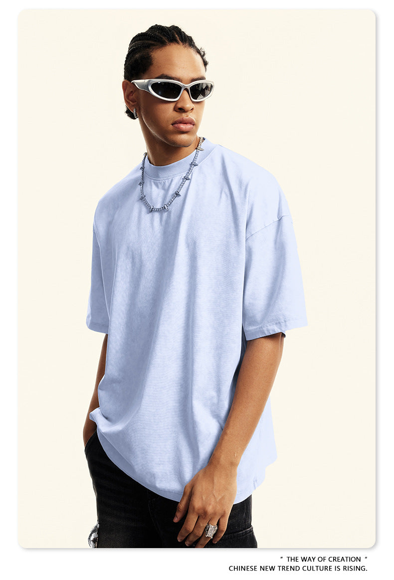 Washed Oversize Short-sleeve T-shirt WN6456