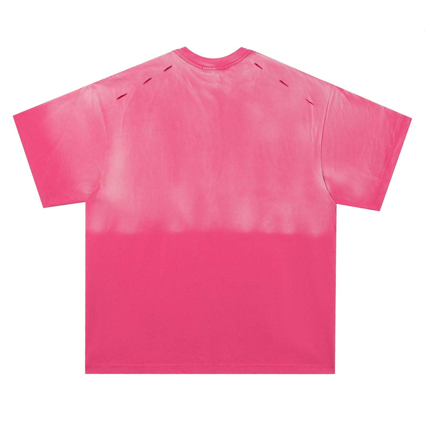 Fade Washed Cutout Oversize Short Sleeve T-Shirt WN25957