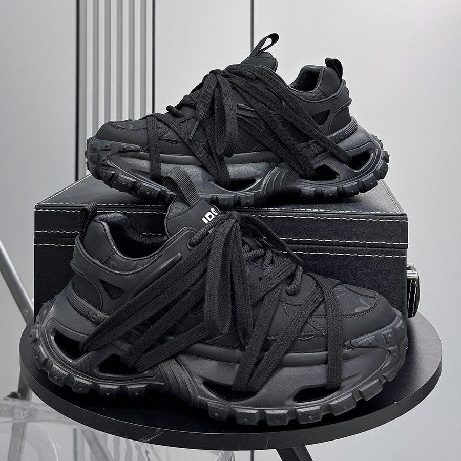 Thick Sole Lace-Up Sneakers WN24727