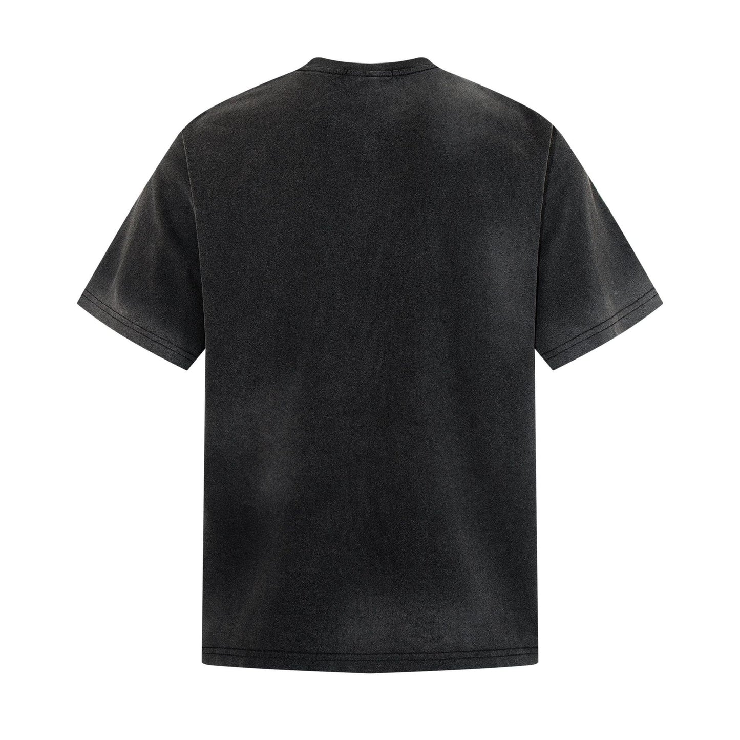 Washed Handwriting Print Short Sleeve T-Shirt WN25809