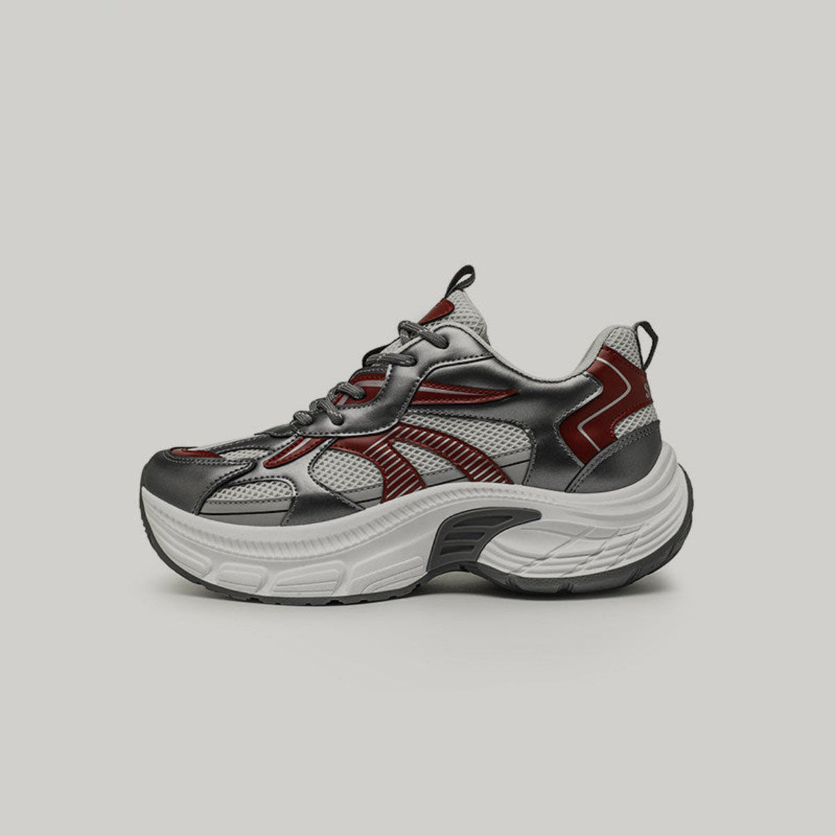 Color-Block Mesh Panel Chunky Sneakers WN23436