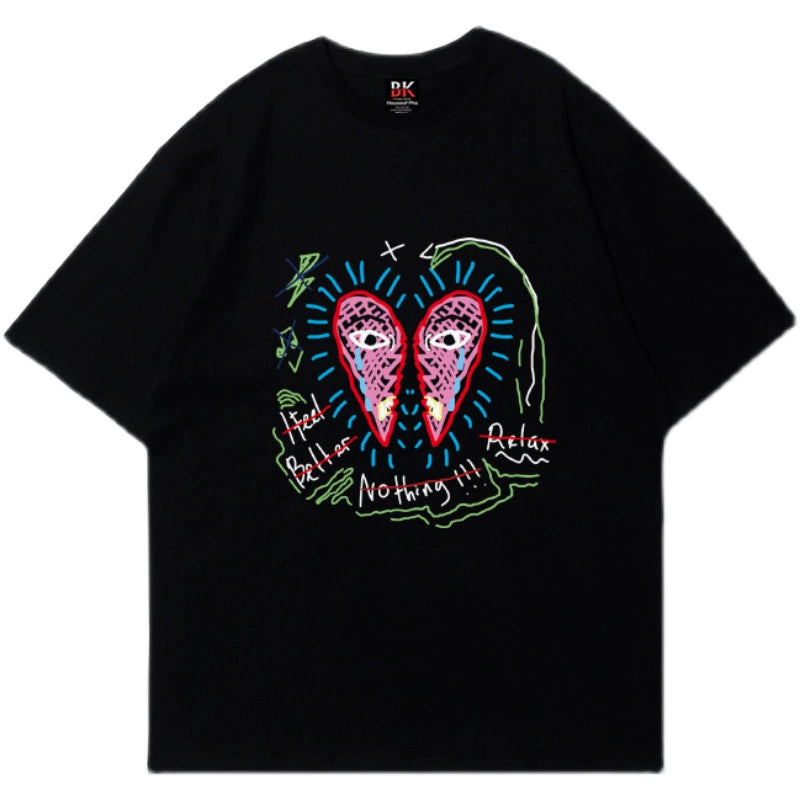 Graphic Design Oversize Short Sleeve T-Shirt WN16609