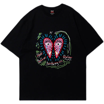 Graphic Design Oversize Short Sleeve T-Shirt WN16609